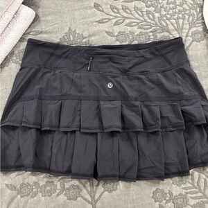 lululemon athletica Charcoal Ruffle Mini Skirt